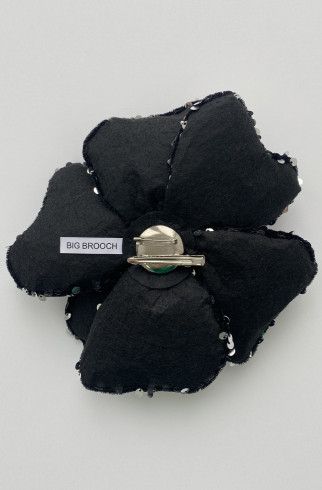 BIG BROOCH Брошь из пайеток черная 18см , Черный, арт. 34379506 купить в интернет-магазине