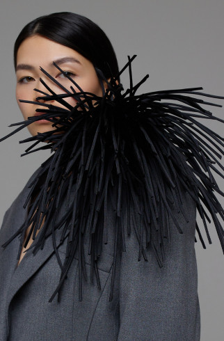 BIG BROOCH Брошь  ACTINIA черная 25см , Черный, арт. 35630142 купить в интернет-магазине