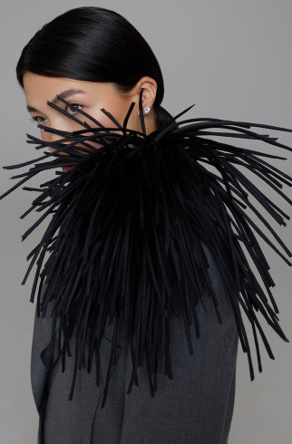 BIG BROOCH Брошь  ACTINIA черная 25см , Черный, арт. 35630142 купить в интернет-магазине