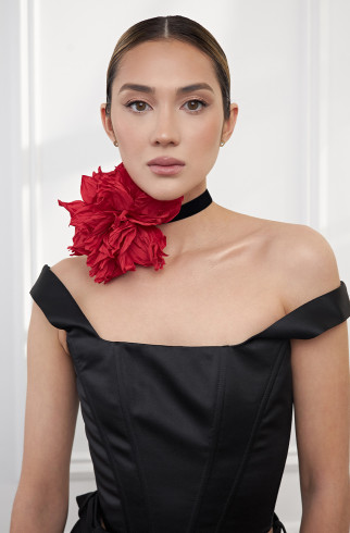 Брошь BIG BROOCH Pion красный 15 см , Красный, арт. 34269585 купить в интернет-магазине