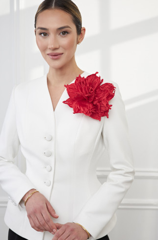 Брошь BIG BROOCH Pion красный 15 см , Красный, арт. 34269585 купить в интернет-магазине