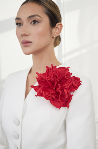 Брошь BIG BROOCH Pion красный 15 см , Красный, арт. 34269585 купить в интернет-магазине