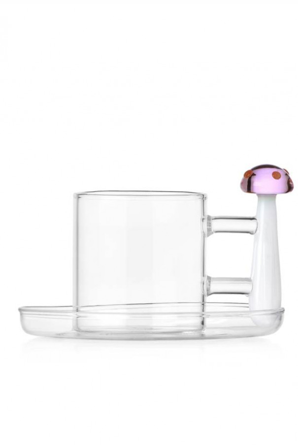 Кофейная пара PINK MUSHROOM WITH RED DOTS , мультицвет, арт. 35209031 купить в интернет-магазине