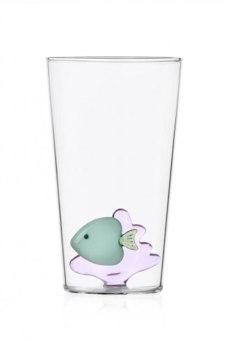 Стакан с рыбкой Green Fish Pink Seaweed 450 мл , Мультицвет, арт. 352269 купить в интернет-магазине