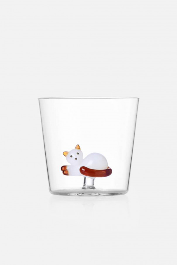 Стакан LYING WHITE CAT , мультицвет, арт. 35209005 купить в интернет-магазине