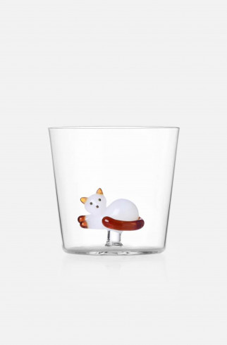 Стакан LYING WHITE CAT , Мультицвет, арт. 35209005 купить в интернет-магазине