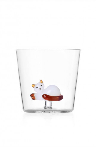 Стакан LYING WHITE CAT , Мультицвет, арт. 35209005 купить в интернет-магазине