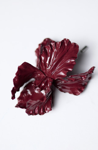 BIG BROOCH Ирис бордо , Бордовый, арт. 36115831 купить в интернет-магазине