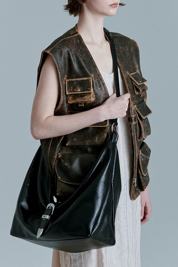 Сумка BELTED HOBO  Черный , черный, арт. FF047355BL купить в интернет-магазине