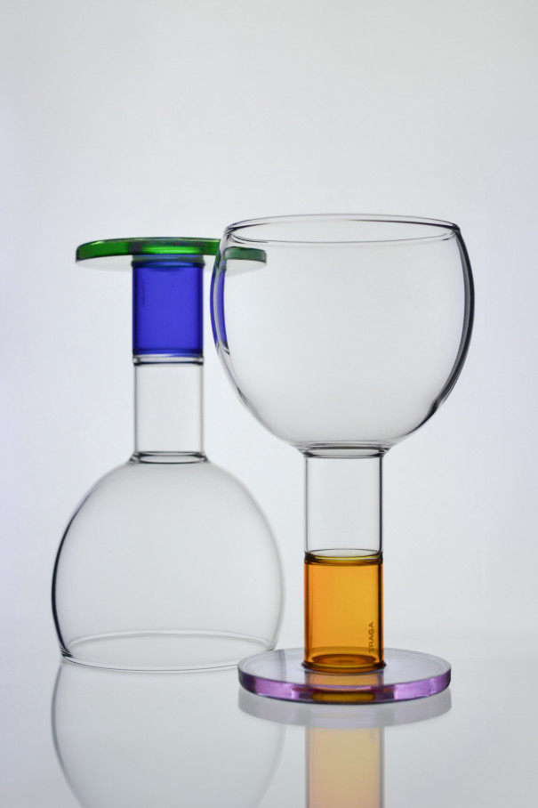 Бокал Wine Candle Glass , мультицвет, арт. TR-WCG-BU-OR-2 купить в интернет-магазине