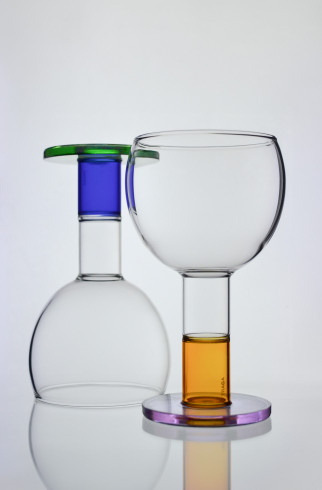 Бокал Wine Candle Glass , Мультицвет, арт. TR-WCG-BU-OR-2 купить в интернет-магазине