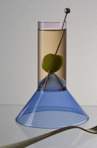Бокал Martini Shot Glass , Мультицвет, арт. TR-MSG-BU-PN-1 купить в интернет-магазине