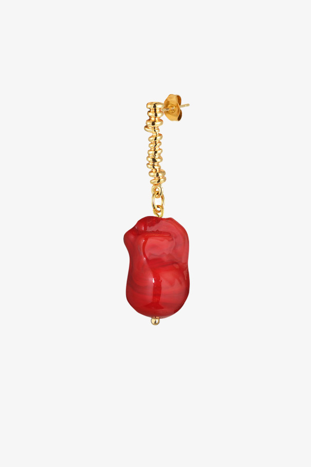 Моносерьга Red Baroque Single Earring , красный, арт. AM10157 купить в интернет-магазине