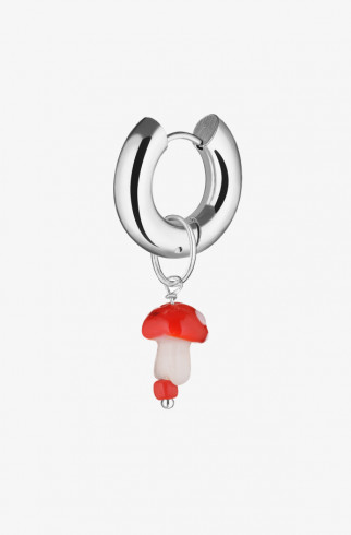Моносерьга Red Mushroom Single Earring , Красный, арт. AM10056 купить в интернет-магазине