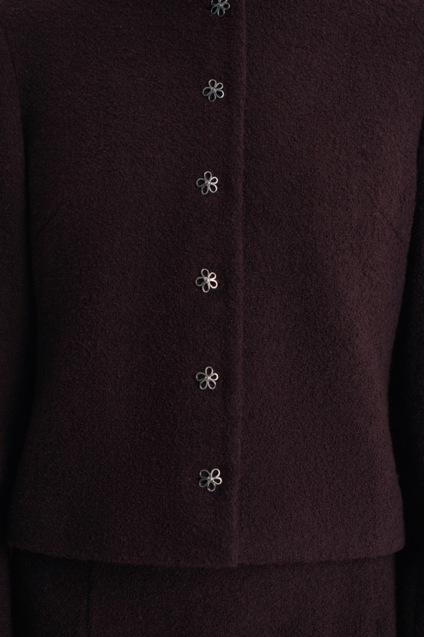 Кроп-жакет Mon petit , бордовый, арт. FR25FW1JC141K200BD купить в интернет-магазине