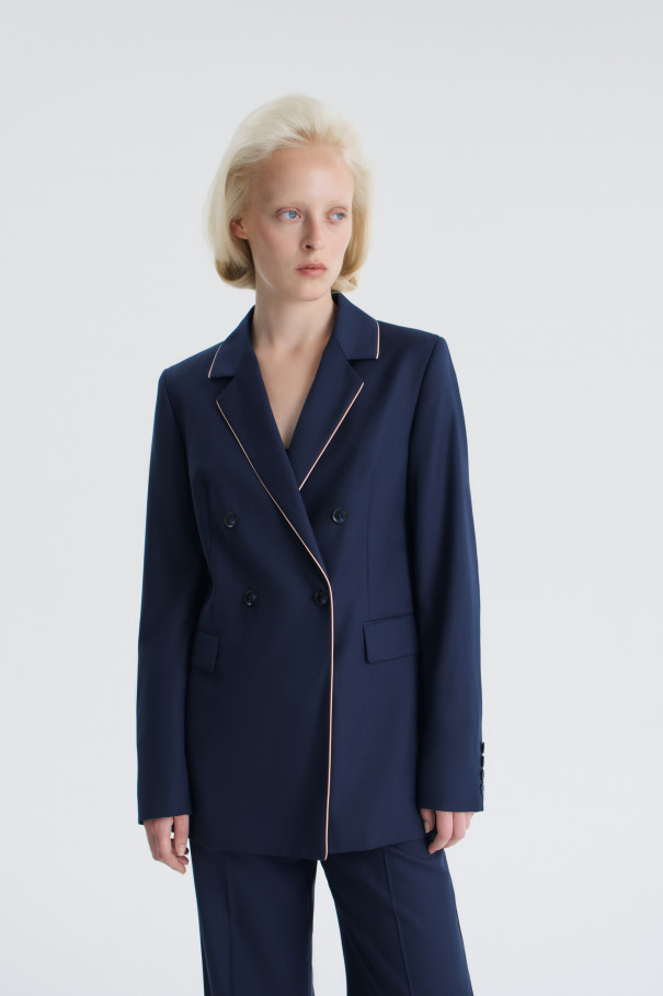 Жакет Mon amour , синий, арт. FR24FW1JC240BTW100BU купить в интернет-магазине