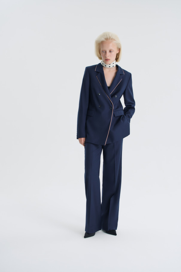 Жакет Mon amour , синий, арт. FR24FW1JC240BTW100BU купить в интернет-магазине