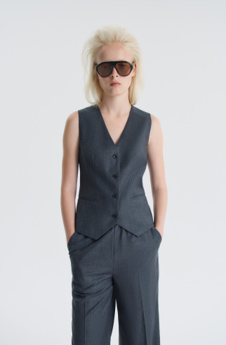 Жилет Mon lapin , Серый, арт. FR24FW1VS10BTW100GR купить в интернет-магазине