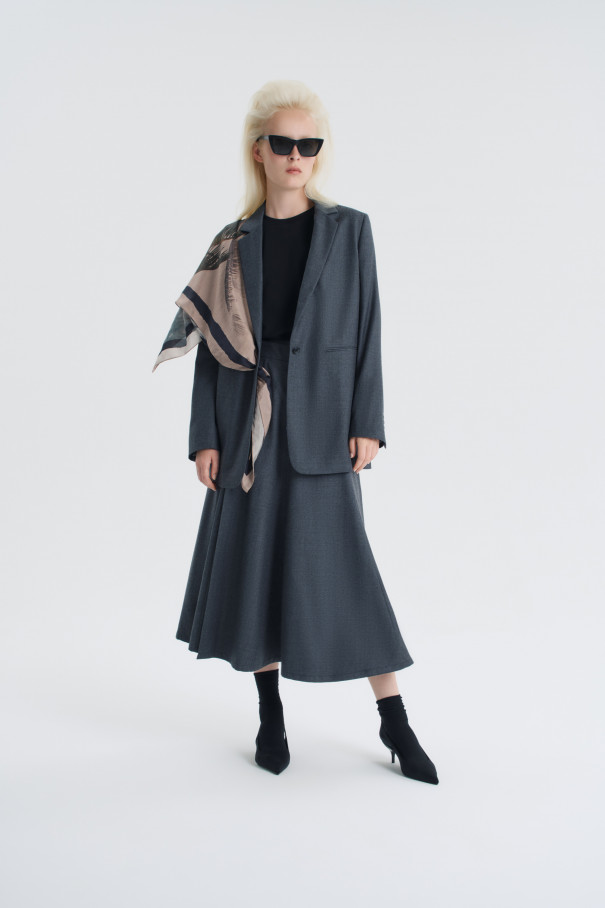 Юбка Ma cocotte , серый, арт. FR24FW1SK030W100GR купить в интернет-магазине