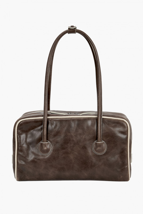 Сумка SOFT BOSTON (PIPING) , коричневый, арт. FF046880BR купить в интернет-магазине