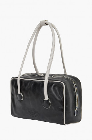 Сумка SOFT BOSTON (PIPING) , Черный, арт. FF046880BL купить в интернет-магазине