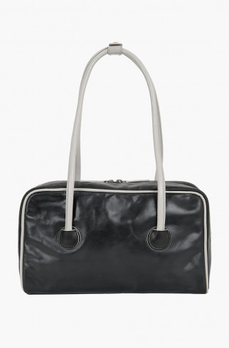 Сумка SOFT BOSTON (PIPING) , Черный, арт. FF046880BL купить в интернет-магазине