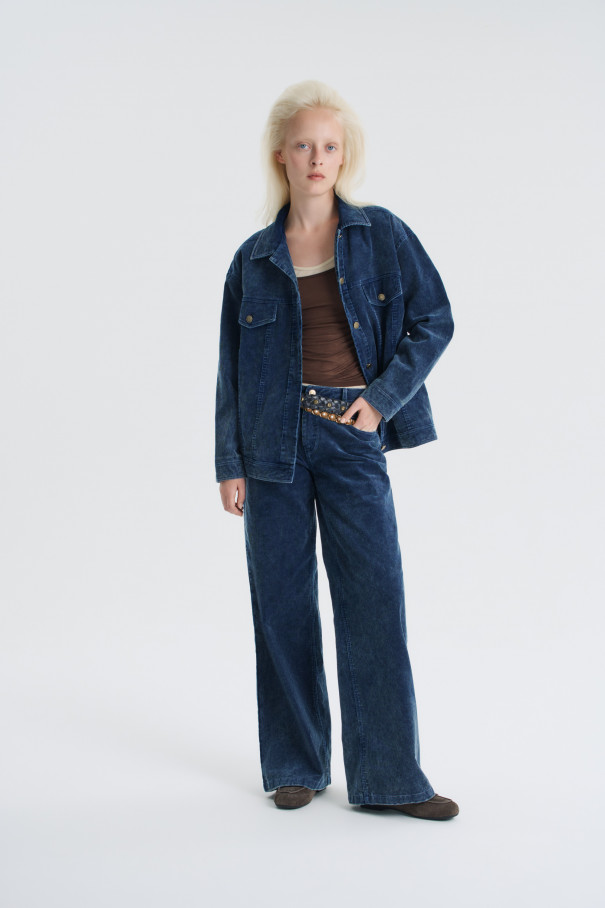 Куртка Ma louloute , синий, арт. FR26FW1SH40PCK500BU купить в интернет-магазине