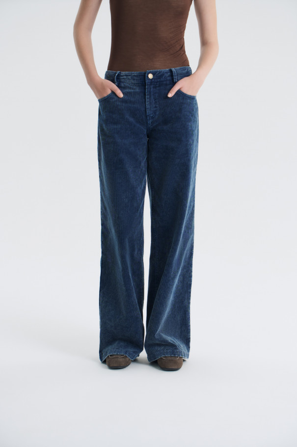 Брюки Mon loulou , синий, арт. FR26FW1DJ100K500BU купить в интернет-магазине