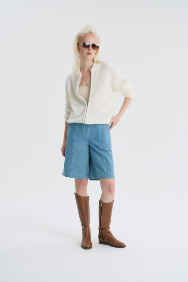 Кардиган с пайетками Pumpkin , молочный, арт. FR26AW4CR40ZPK200ML купить в интернет-магазине