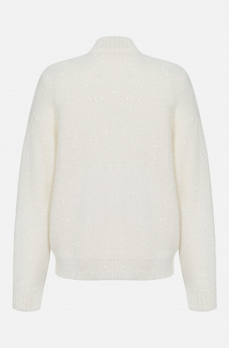 Кардиган с пайетками Pumpkin , Молочный, арт. FR26AW4CR40ZPK200ML купить в интернет-магазине Кардиган с пайетками Pumpkin , Молочный, арт. FR26AW4CR40ZPK200ML купить в интернет-магазине