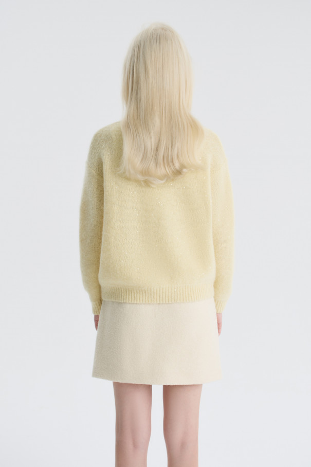 Кардиган с пайетками Pumpkin , желтый, арт. FR26AW4CR40ZPK200YL купить в интернет-магазине