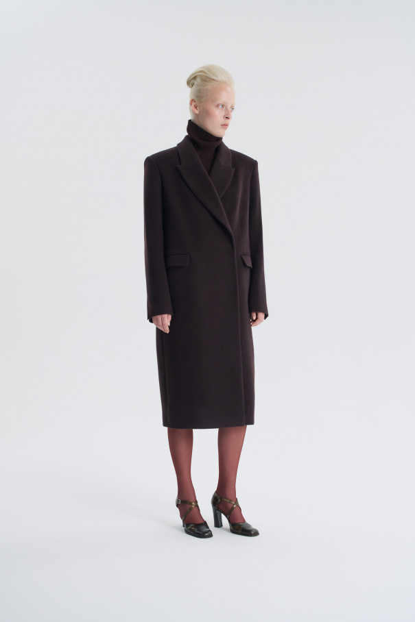 Пальто Mon trésor , коричневый, арт. FR25FW1CT430W120BR купить в интернет-магазине