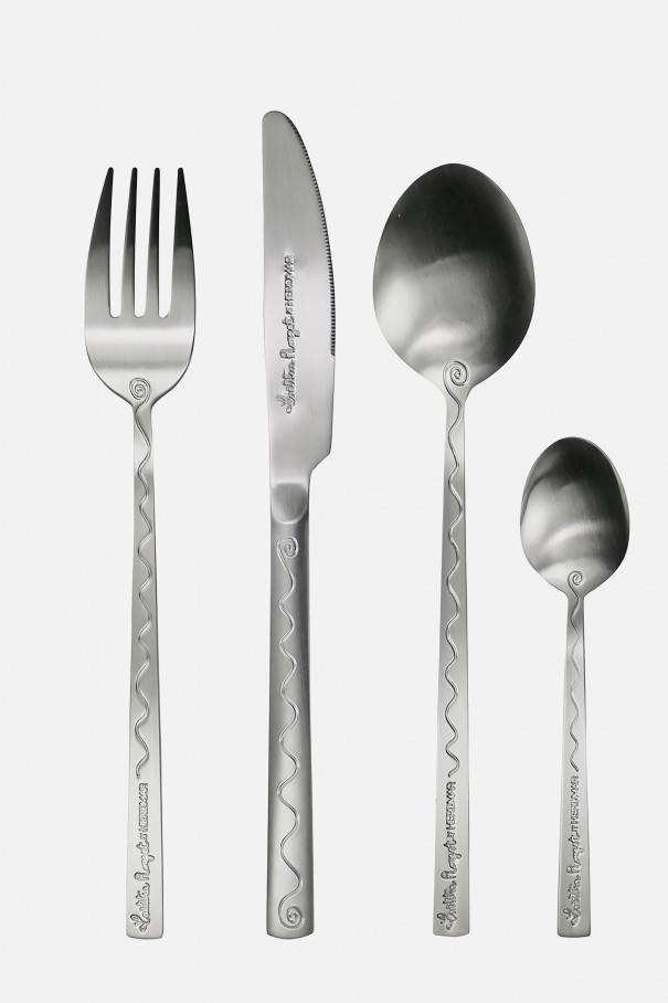 Набор столовых приборов с керамической подставкой Passionnément , мультицвет, арт. 5605244349035 купить в интернет-магазине