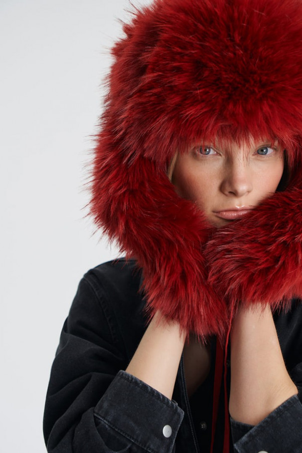 Шапка-ушанка Sonia , красный, арт. FR25FW6HT00W200RD купить в интернет-магазине