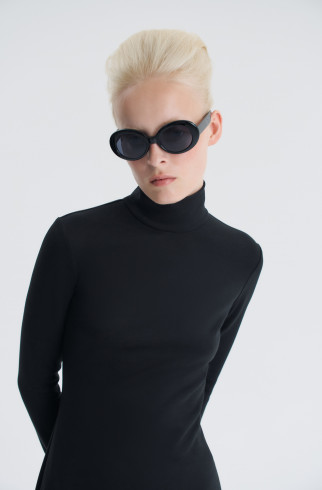 Платье Mon chaton без меха , Черный, арт. FR25FW1DR41W530BL купить в интернет-магазине