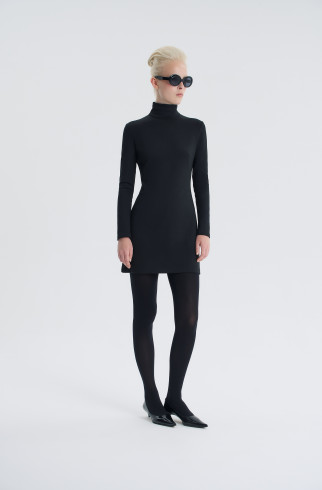 Платье Mon chaton без меха , Черный, арт. FR25FW1DR41W530BL купить в интернет-магазине