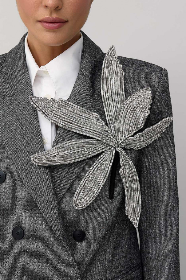 Брошь орхидея SLAVA , серебряный, арт. 22475477 купить в интернет-магазине