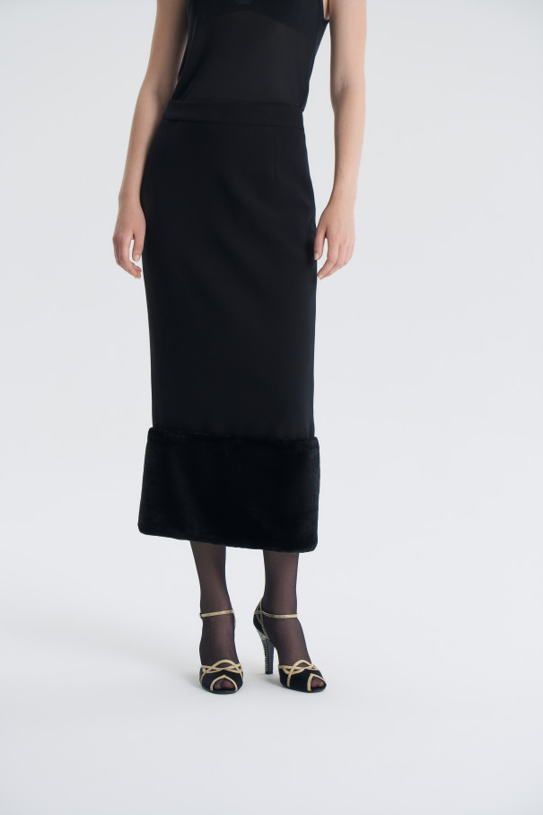 Юбка Ma chérie , черный, арт. FR25AW1SK2FRK450BL купить в интернет-магазине