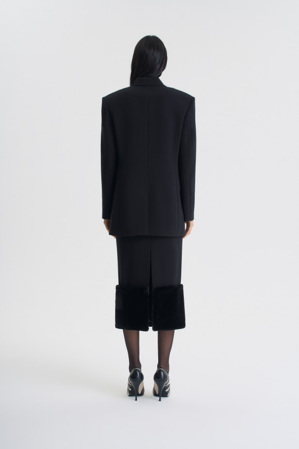 Жакет Mon chéri без меха , черный, арт. FR25AW1JC400K450BL купить в интернет-магазине