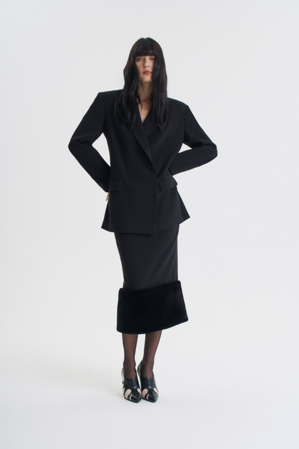 Жакет Mon chéri без меха , черный, арт. FR25AW1JC400K450BL купить в интернет-магазине