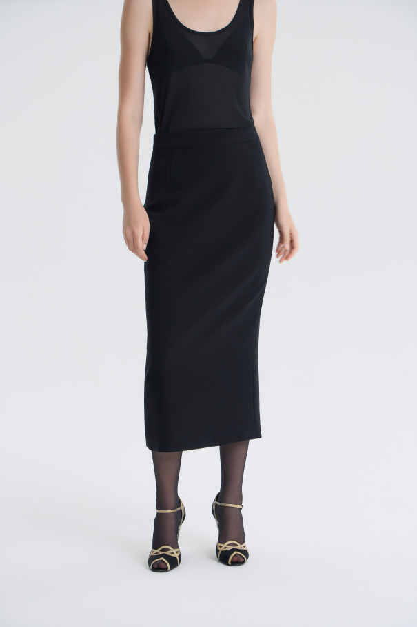 Юбка Ma chérie без меха , черный, арт. FR25AW1SK020K450BL купить в интернет-магазине