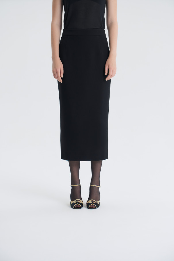 Юбка Ma chérie без меха , черный, арт. FR25AW1SK020K450BL купить в интернет-магазине