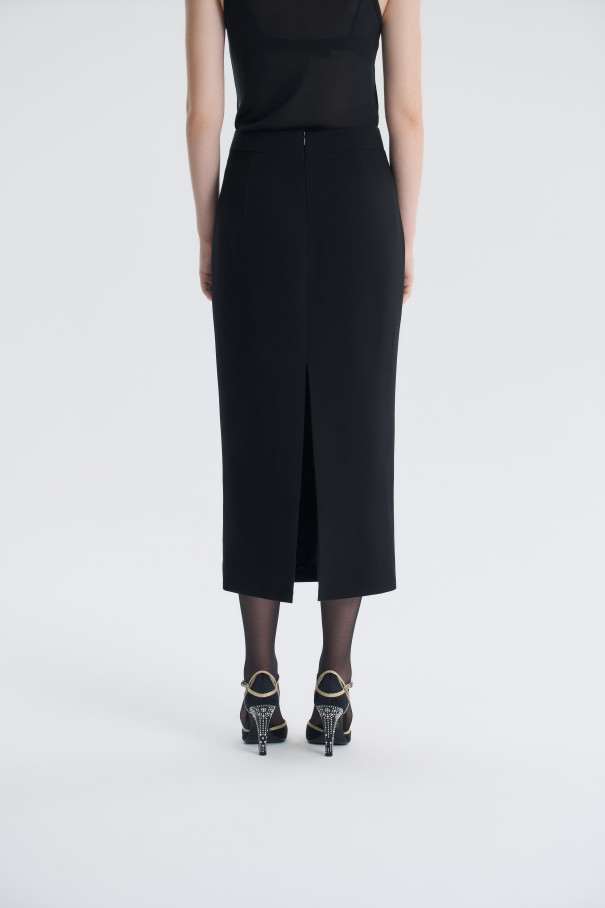 Юбка Ma chérie без меха , черный, арт. FR25AW1SK020K450BL купить в интернет-магазине