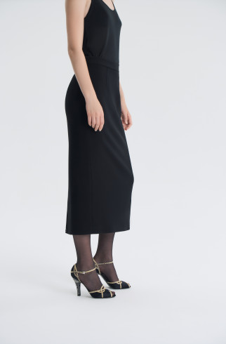 Юбка Ma chérie без меха , Черный, арт. FR25AW1SK020K450BL купить в интернет-магазине