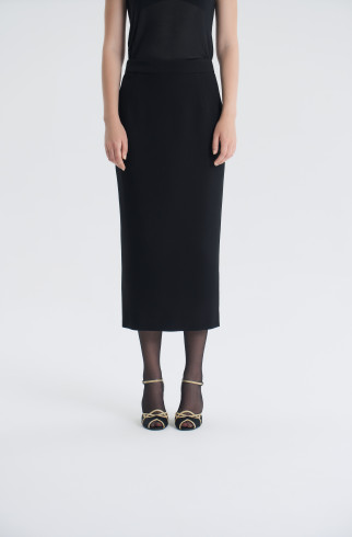 Юбка Ma chérie без меха , Черный, арт. FR25AW1SK020K450BL купить в интернет-магазине