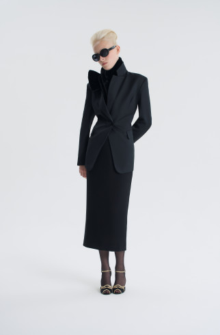 Юбка Ma chérie без меха , Черный, арт. FR25AW1SK020K450BL купить в интернет-магазине