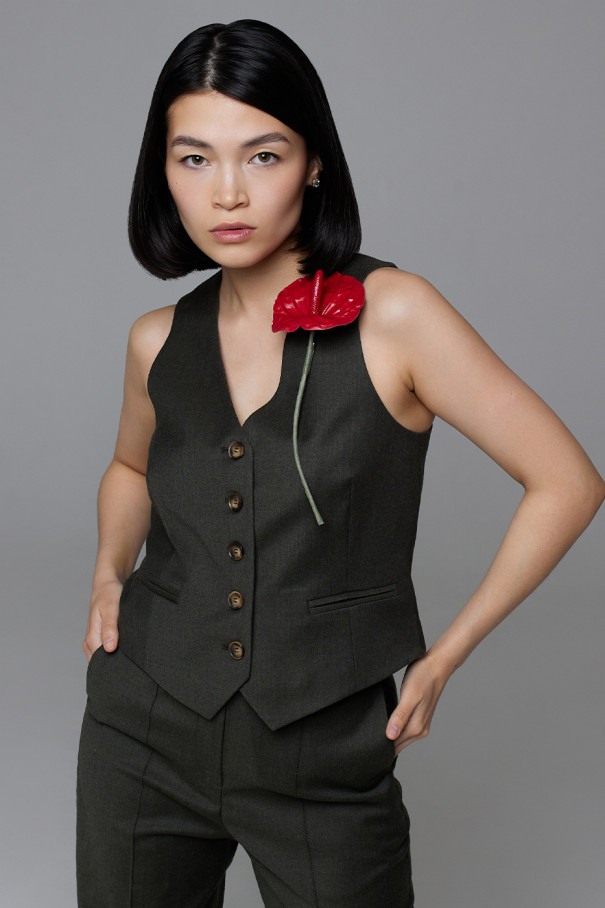 Брошь Антуриум, красный , красный, арт. 22305582 купить в интернет-магазине