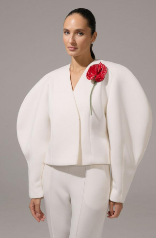 Брошь Антуриум, красный , Красный, арт. 22305582 купить в интернет-магазине