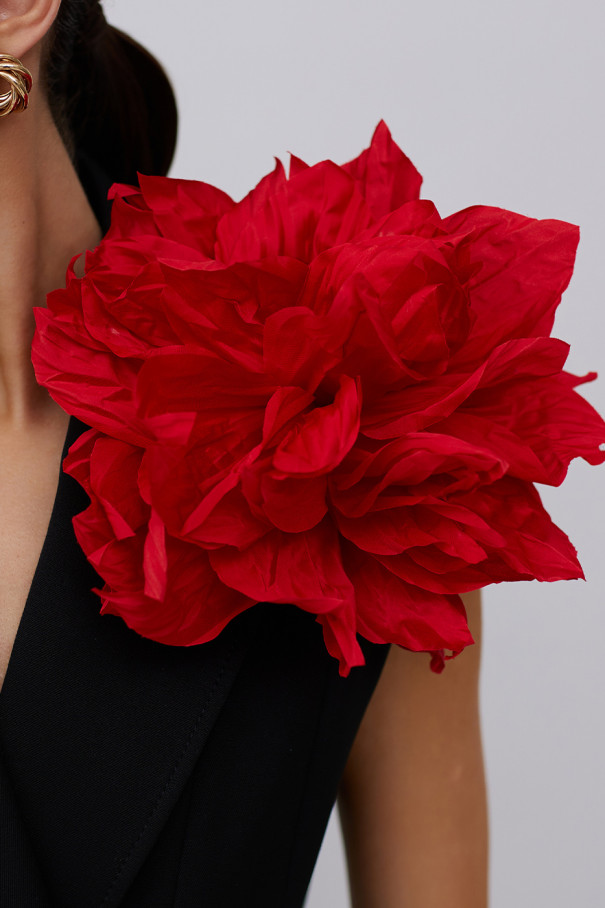 Брошь Pion, красный , красный, арт. 21520021 купить в интернет-магазине