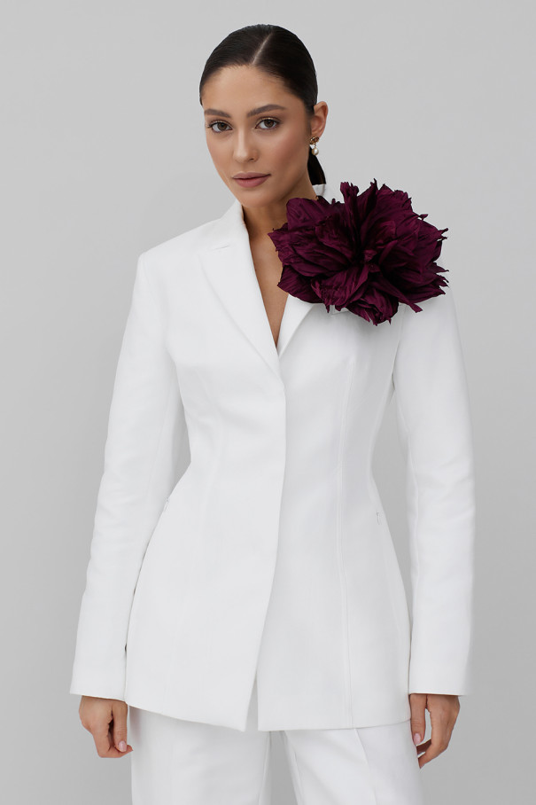 Брошь Pion, бордо , бордовый, арт. 21441939 купить в интернет-магазине